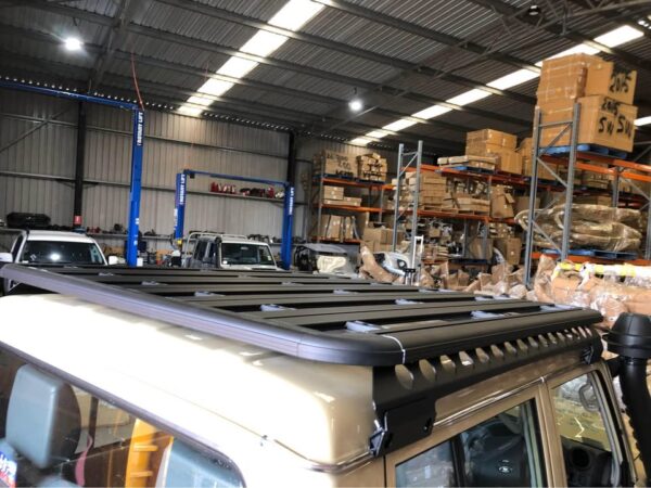 Flat aluminium roof rack suit Toyota landcruiser 79 - Image 2